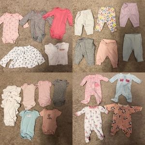 Girls preemie clothing lot